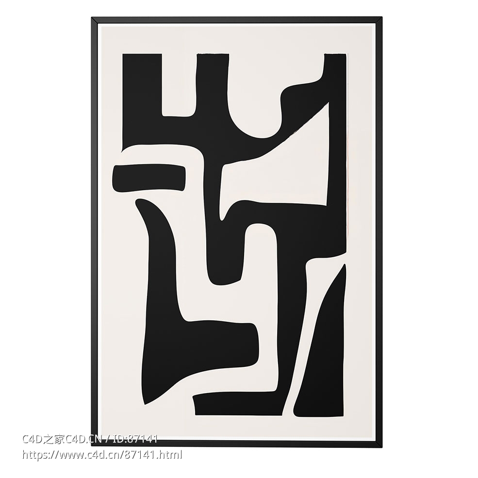 阶梯艺术装饰画墙面装饰3D模型素材下载Ladders Art Print Poster by Graphite