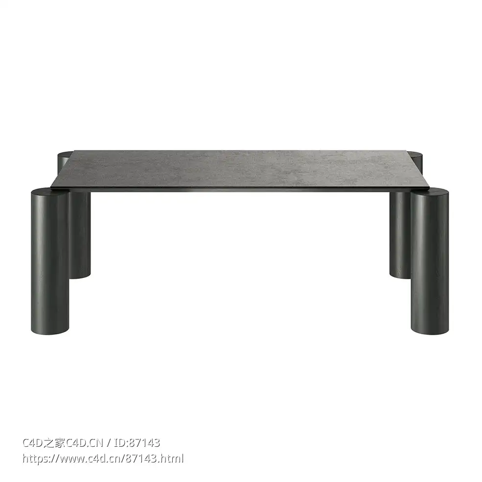 Laguna 长方形桌餐桌3D模型素材下载Laguna Rectangular Table by Palo Nero - C4D之家 - 1565.jpg