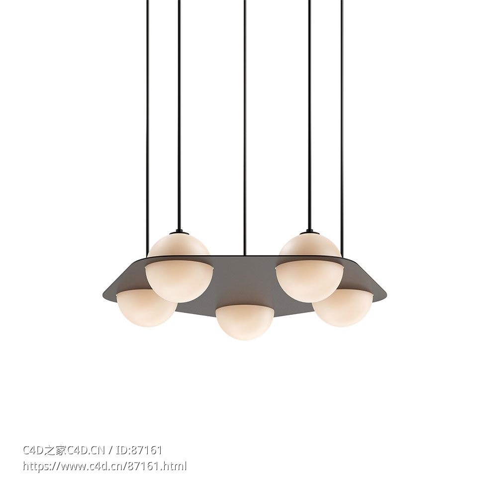 Laurent 04 吊灯照明灯具3D模型素材下载Laurent 04 Pendant Lamp by Lambert - C4D之家 - 1583.jpg