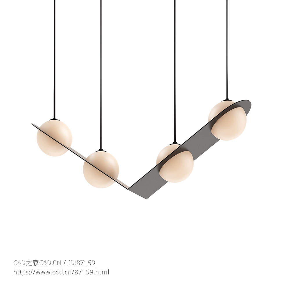 Laurent 02 吊灯照明灯具3D模型素材下载Laurent 02 Pendant Lamp by Lambert - C4D之家 - 1581.jpg