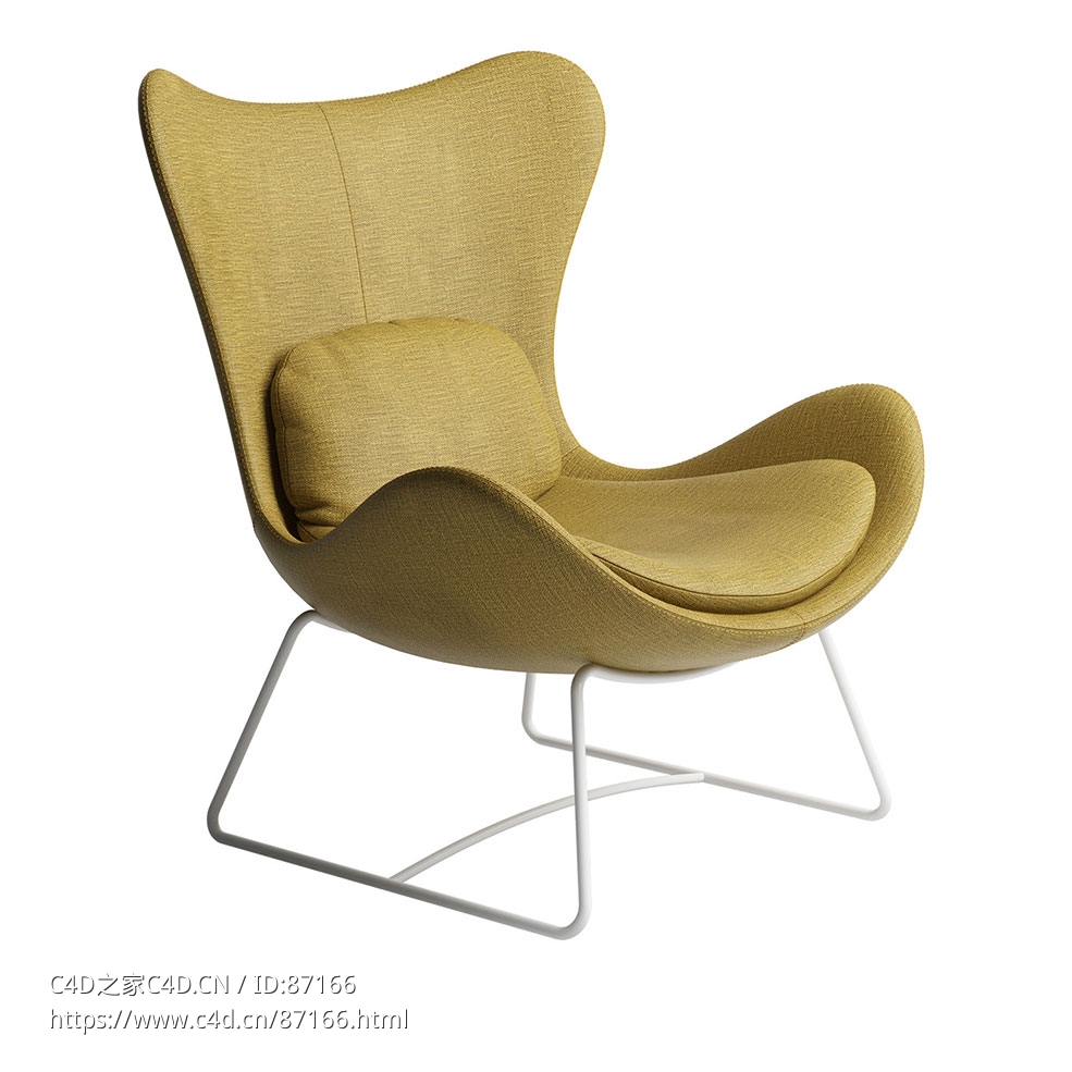 懒人扶手椅休闲椅3D模型素材下载Lazy Armchair by Calligaris - C4D之家 - 1588.jpg