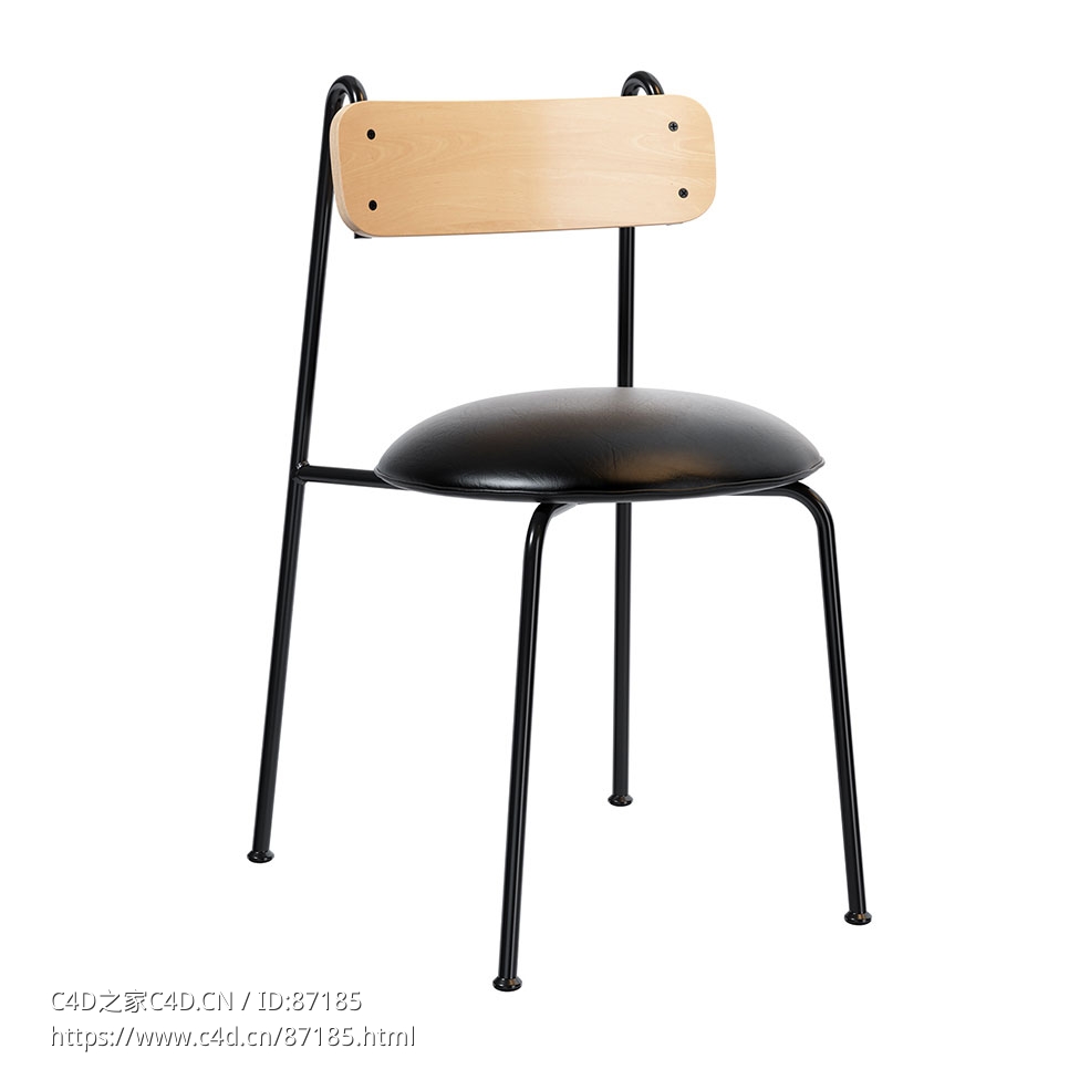 莱娜S型座椅餐椅3D模型素材下载Lena S Chair by Chairs & More