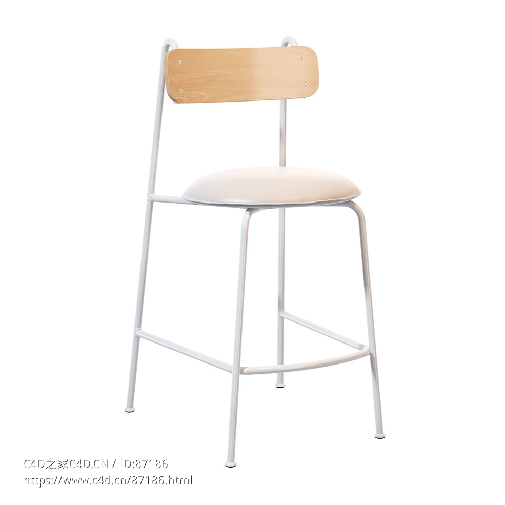 莱娜65厘米吧台凳吧凳3D模型素材下载Lena SG-65 Stool by Chairs & More