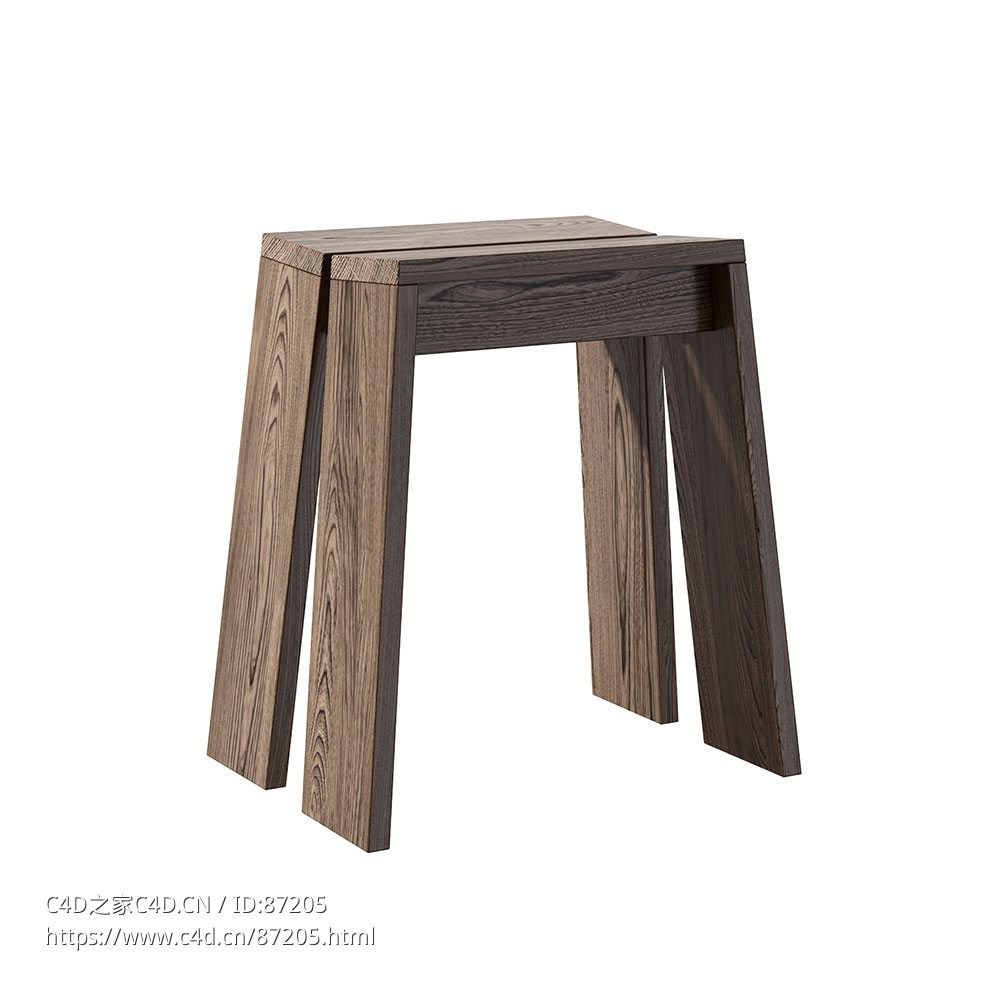 莱特矮凳休闲凳3D模型素材下载Let Stool by Normann Copenhagen