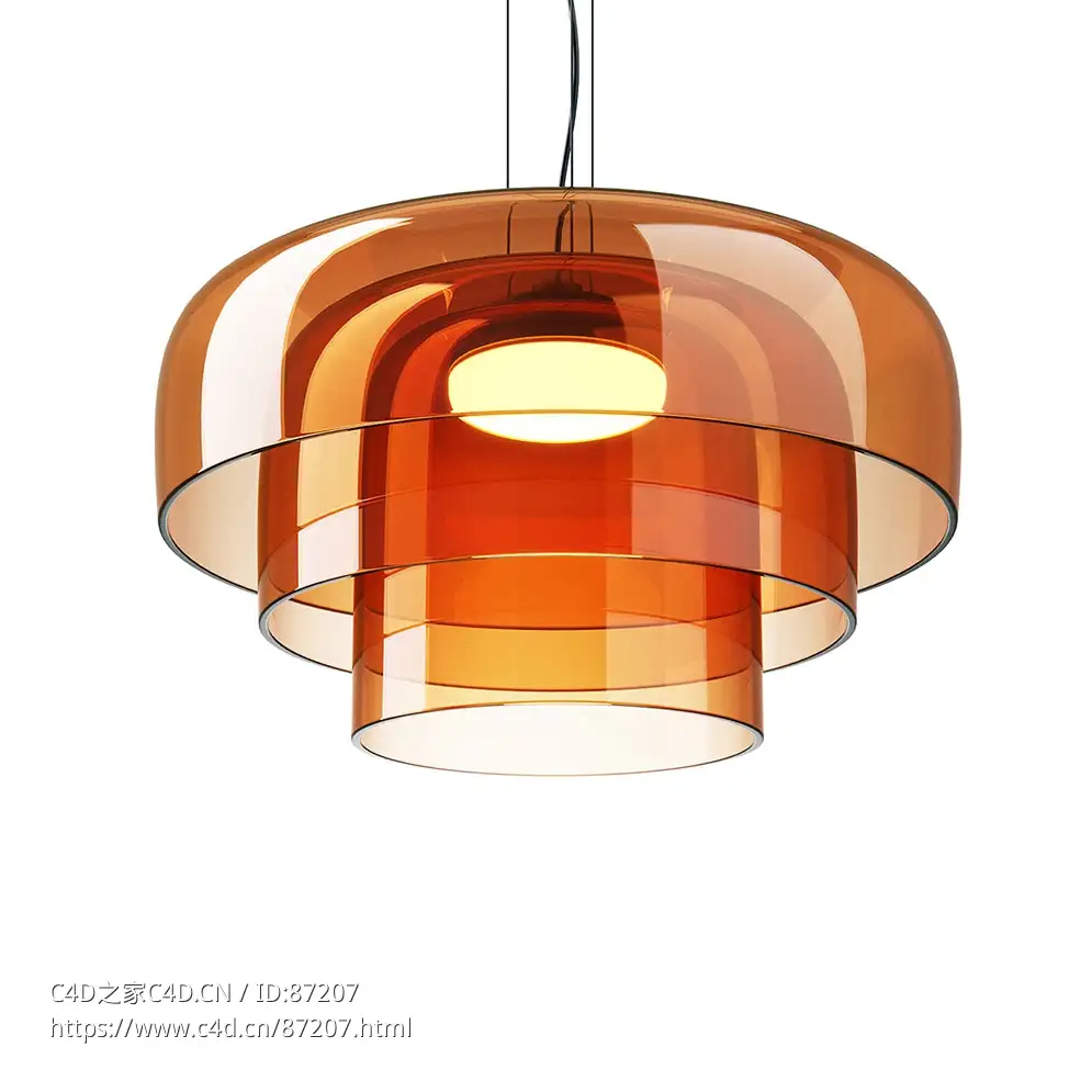 层次玻璃吊灯照明灯具3D模型素材下载Levels Glass Pendant Lamp by Leds C4 - C4D之家 - 1629.jpg