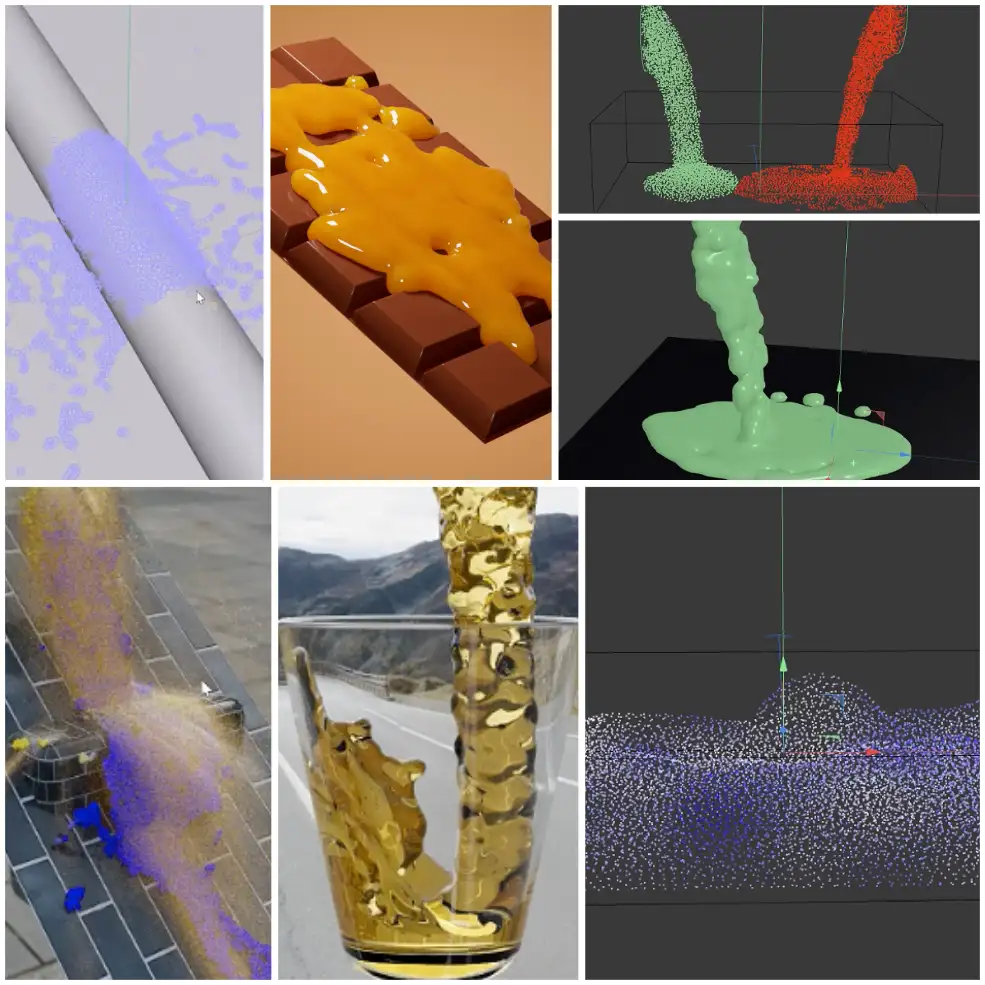 CINEMA 4D 2025.3流体模拟全流程训练课程资源下载_含工程文件和最新液体粒子特效实例演示
