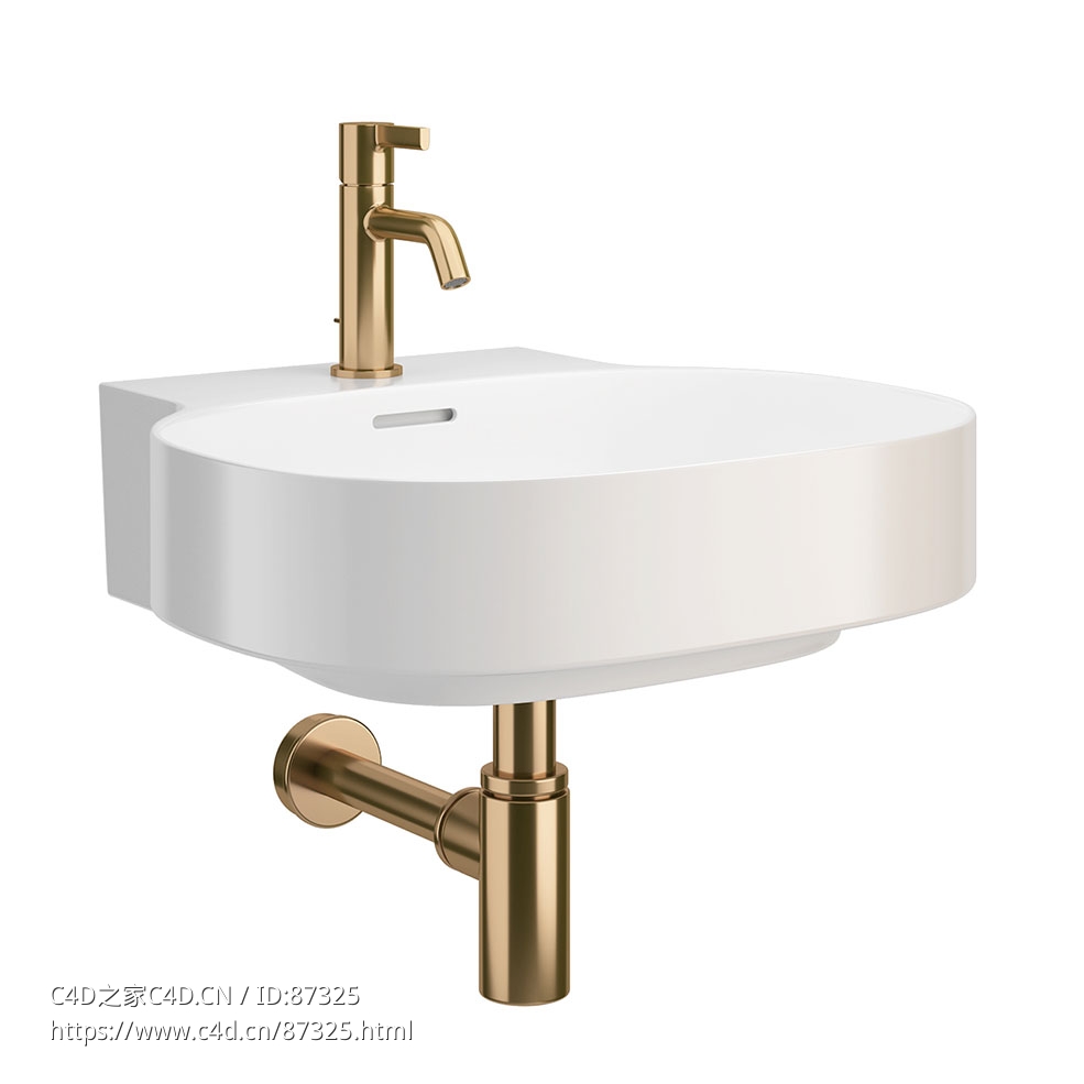 琳达X洗手盆卫浴洁具3D模型素材下载Linda X Washbasin by Ideal Standard - C4D之家 - 1647.jpg