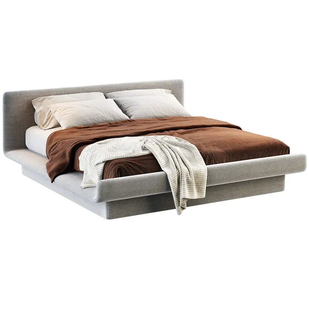丽拉斯床双人床3D模型素材下载Lilas Bed by Gallotti&Radice