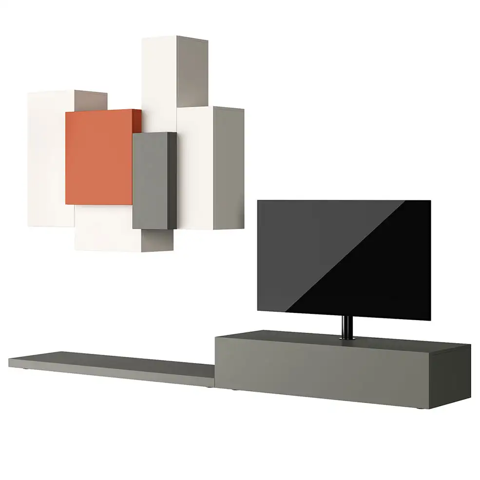 C49壁挂式组合柜收纳柜3D模型素材下载Livitalia Wall Unit C49 by Livarea