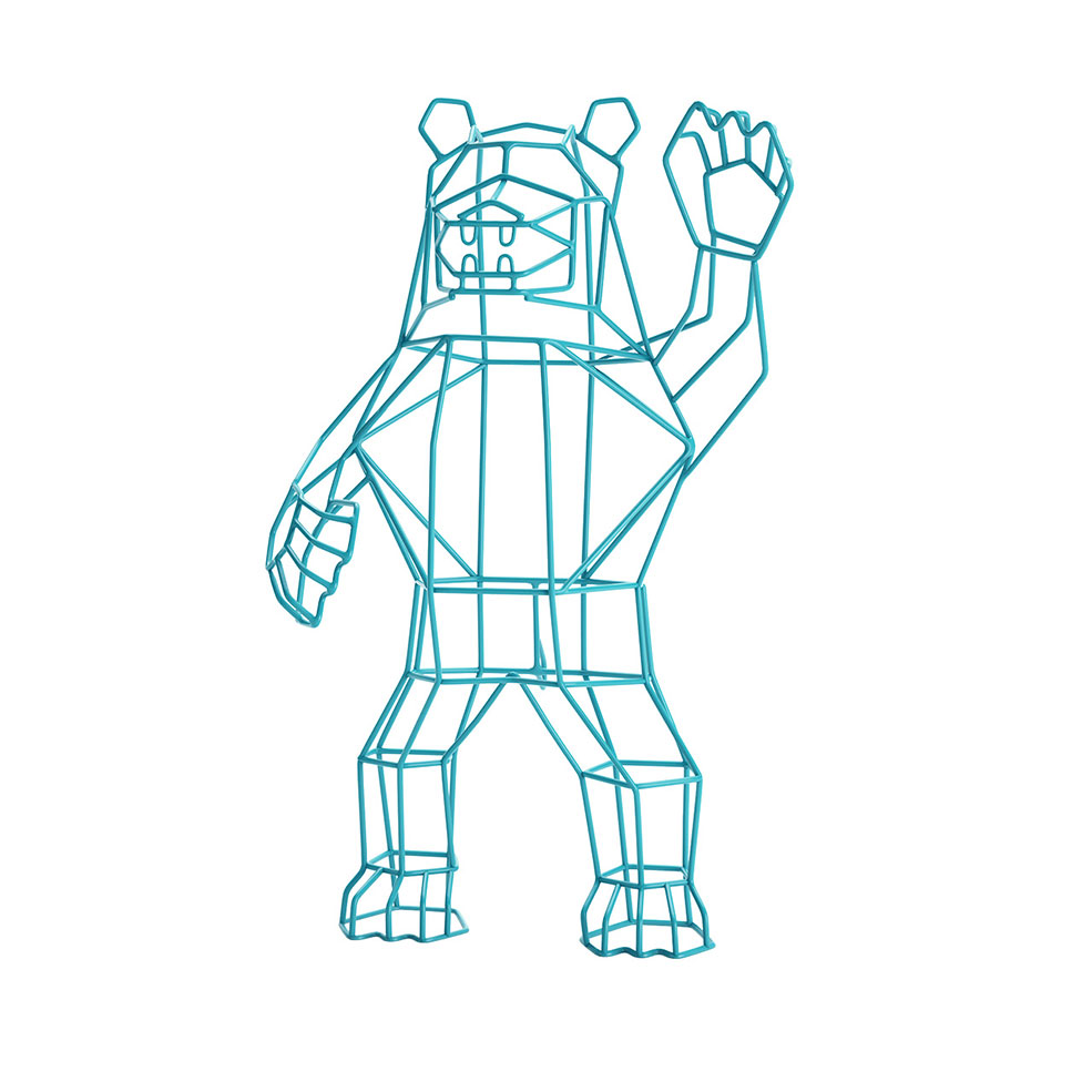 行进熊装饰摆件Bend Goods出品3D模型素材下载Marching Bear Object by Bend Goods