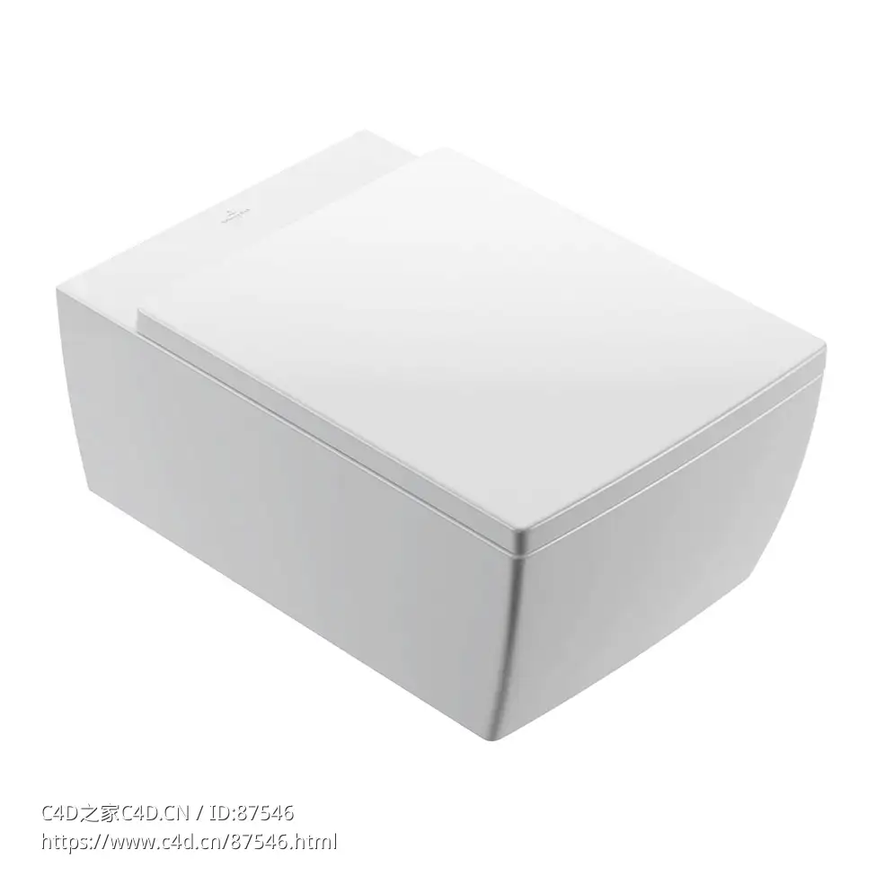 纪念2.0挂壁式马桶 (卫浴洁具)3D模型素材下载Memento 2.0 Wall-mounted Wc by Villero