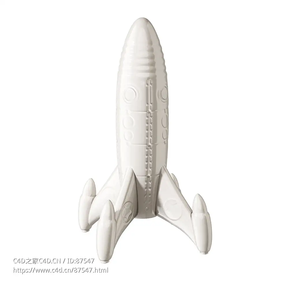 我的飞船装饰摆件 (家居装饰品)3D模型素材下载Memorabilia My Spaceship Decoration b