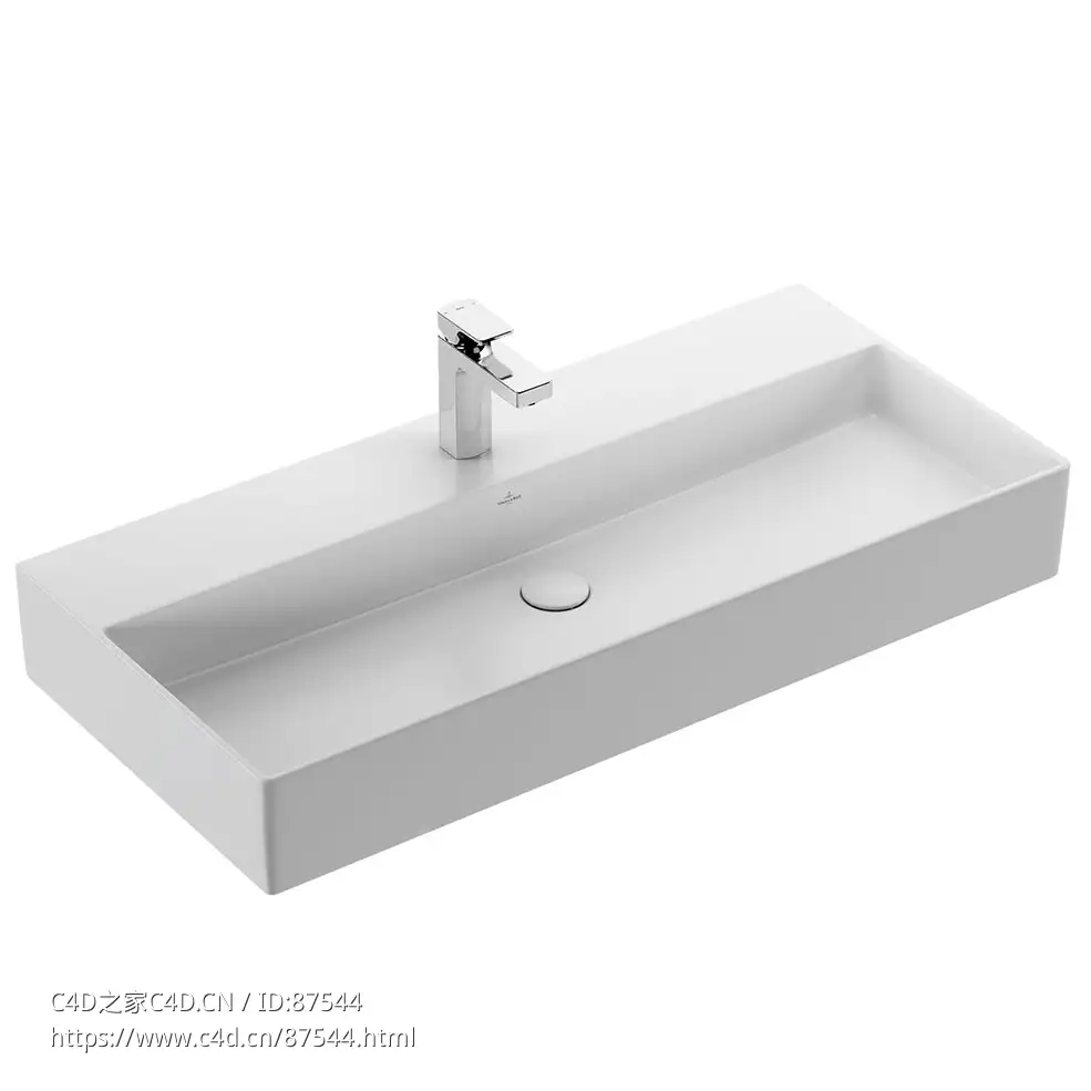 纪念2.0台上式洗手盆100x47厘米 (卫浴洁具)3D模型素材下载Memento 2.0 Surface-mounte