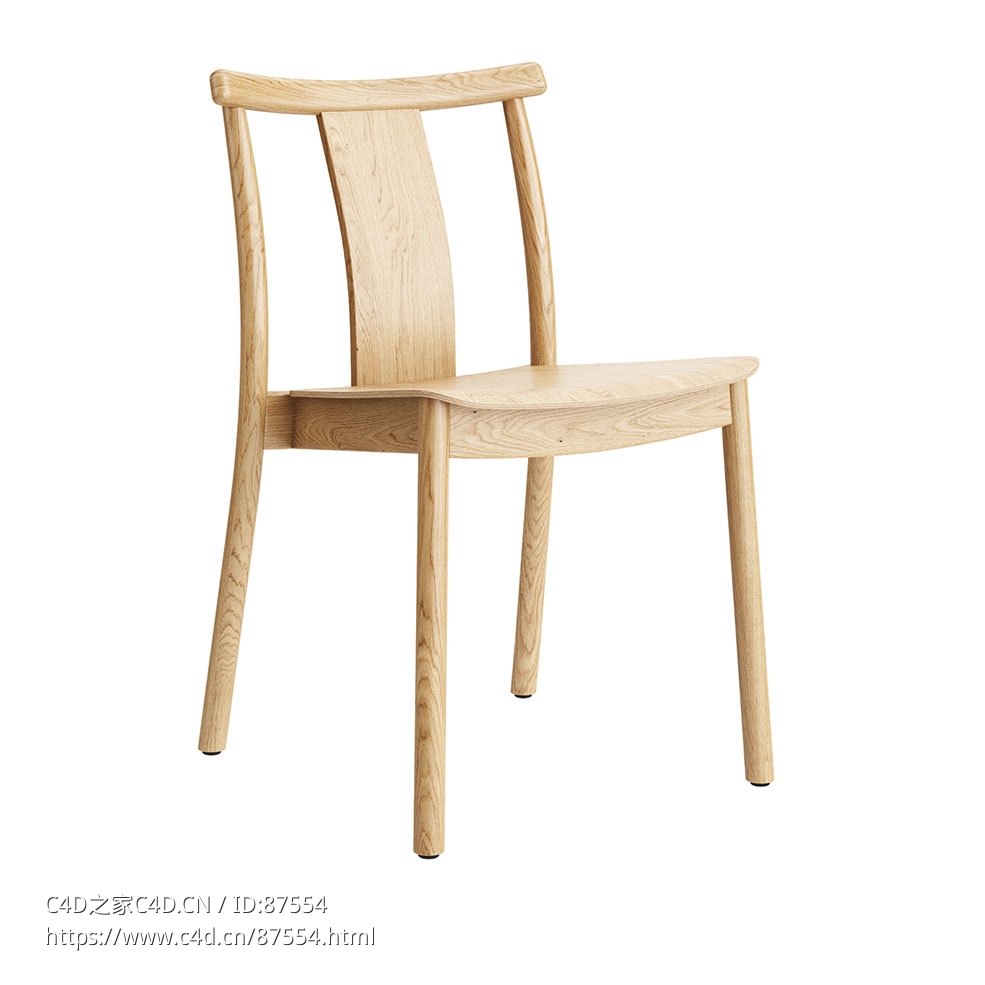 墨丘利餐椅 (餐椅)3D模型素材下载Merkur Dining Chair by Menu