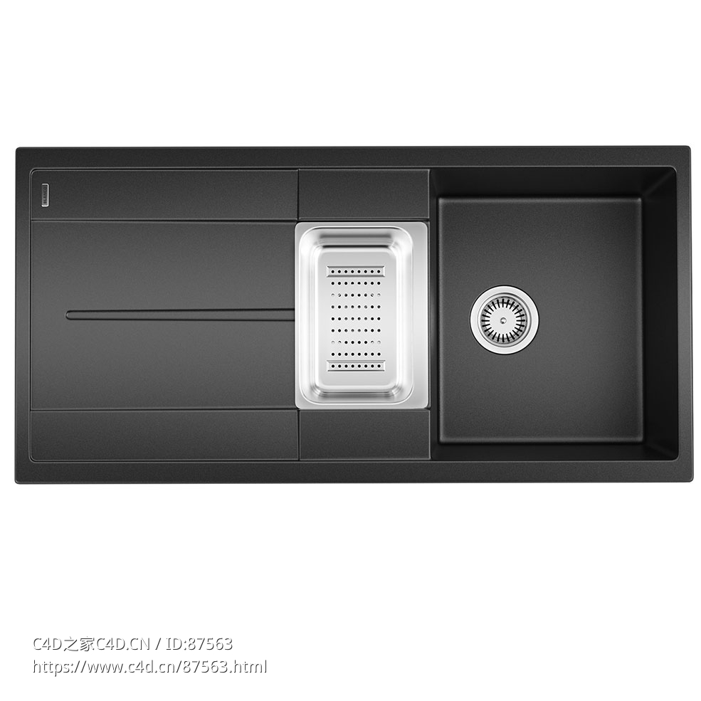 梅特拉6S厨房水槽 (厨房洁具)3D模型素材下载Metra 6 S Kitchen Sink by Blanco - C4D之家 - 1830.jpg