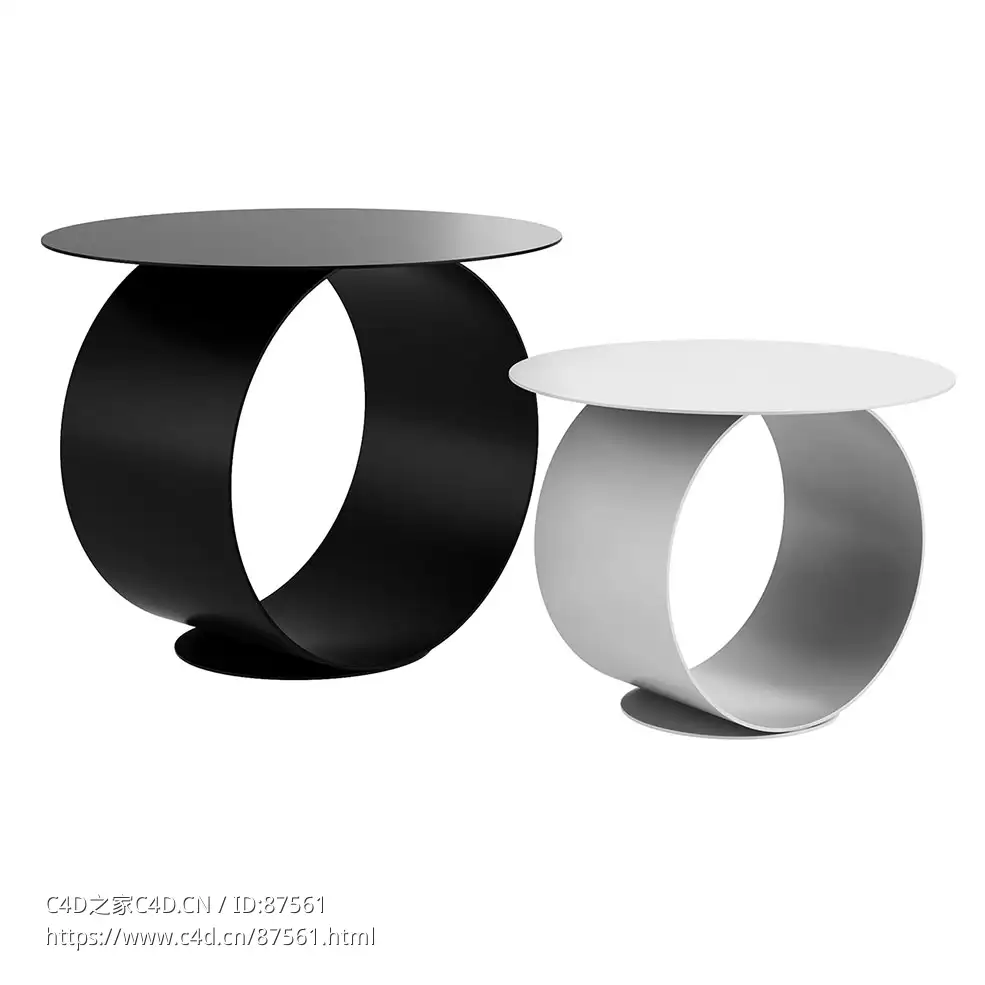 方法圆形咖啡桌 (茶几)3D模型素材下载Metodo Round Coffee Table by MDF Italia - C4D之家 - 1828.jpg