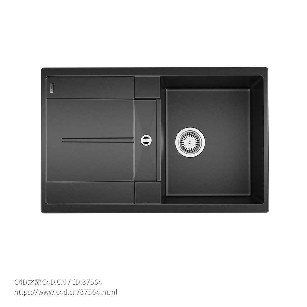 梅特拉45S厨房水槽 (厨房洁具)3D模型素材下载Metra 45 S Kitchen Sink by Blanco - C4D之家 - 1831.jpg