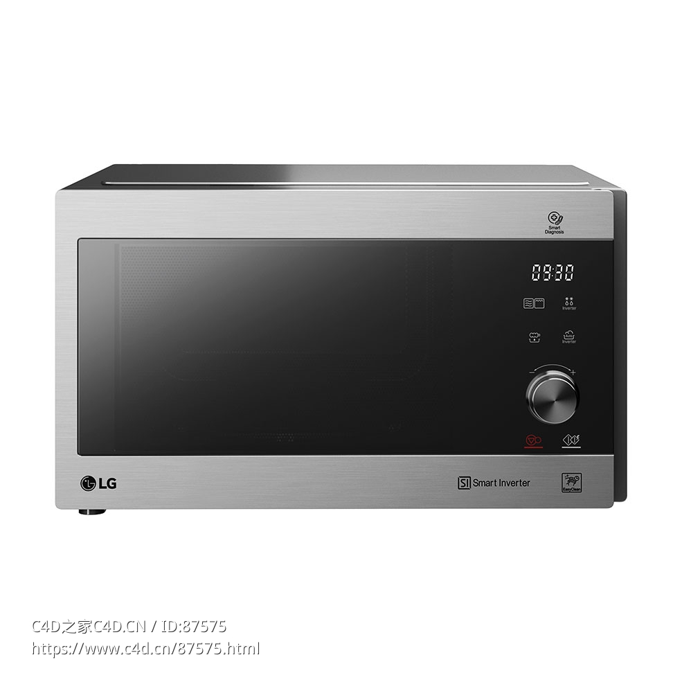 MH6565CPS智能变频25升微波炉 (厨房电器)3D模型素材下载Microwave Smart Inverter 25l