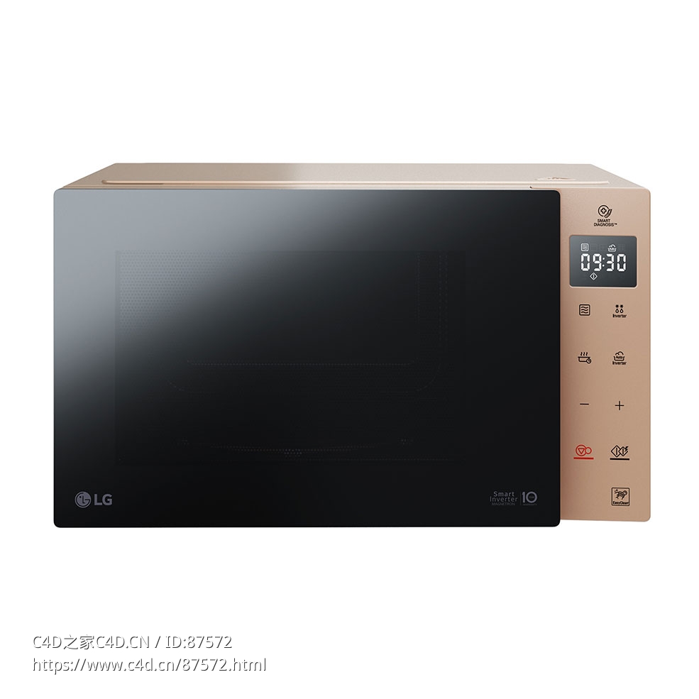 MH6535GIAS石英烧烤微波炉 (厨房电器)3D模型素材下载Microwave Quartz Grill MH6535GI