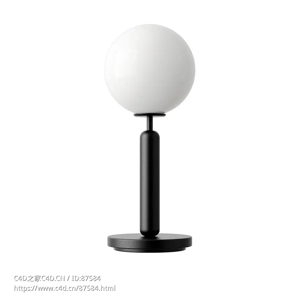 米拉乳白色台灯 (台灯)3D模型素材下载Miira Opal Table Lamp by Nuura - C4D之家 - 1851.jpg