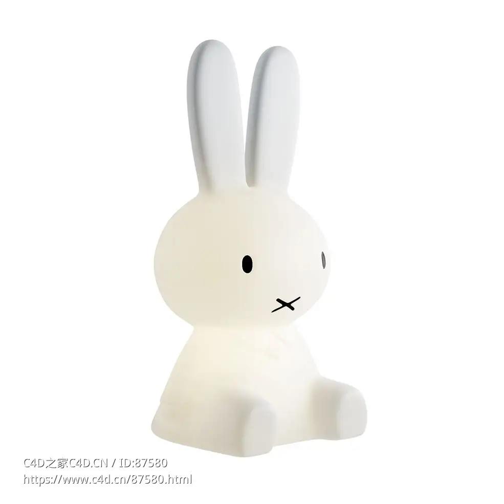 米菲兔灯 (装饰灯具)3D模型素材下载Miffy Lamp by MrMaria - C4D之家 - 1847.jpg