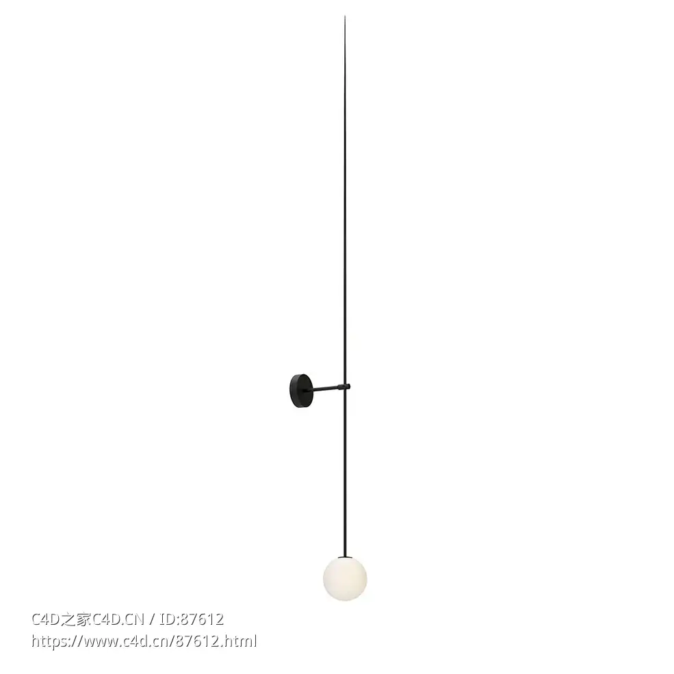 移动10号壁灯 (壁灯)3D模型素材下载Mobile 10 Wall Light Lamp by Michael Anastassia