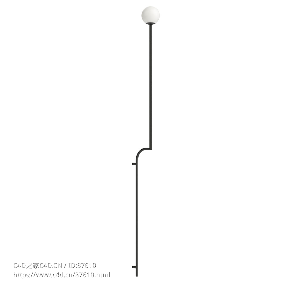 移动150壁灯 (壁灯)3D模型素材下载Mobil 150 Wall Lamp by Pholc - C4D之家 - 1877.jpg