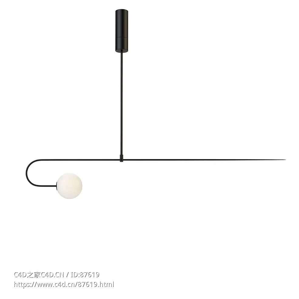 移动吊灯8号 (吊灯)3D模型素材下载Mobile Chandelier 8 by Michael Anastassiades
