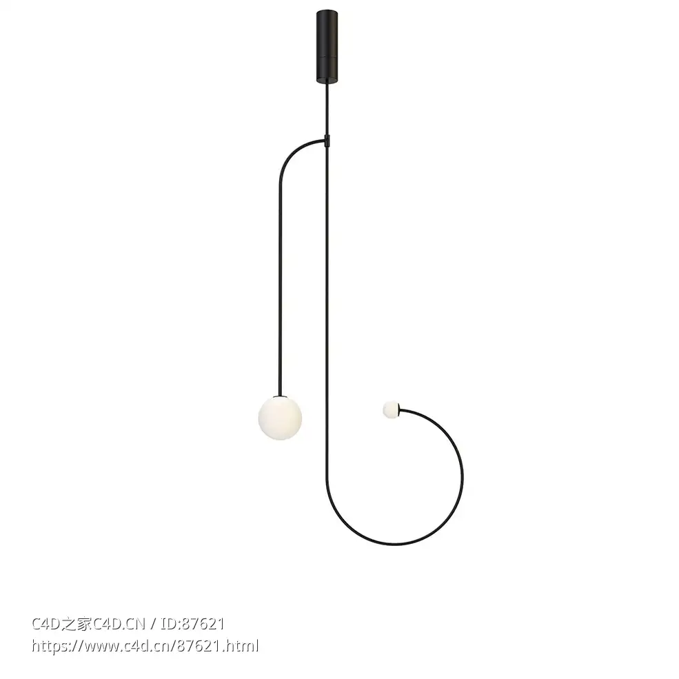 移动吊灯11号 (吊灯)3D模型素材下载Mobile Chandelier 11 by Michael Anastassiades