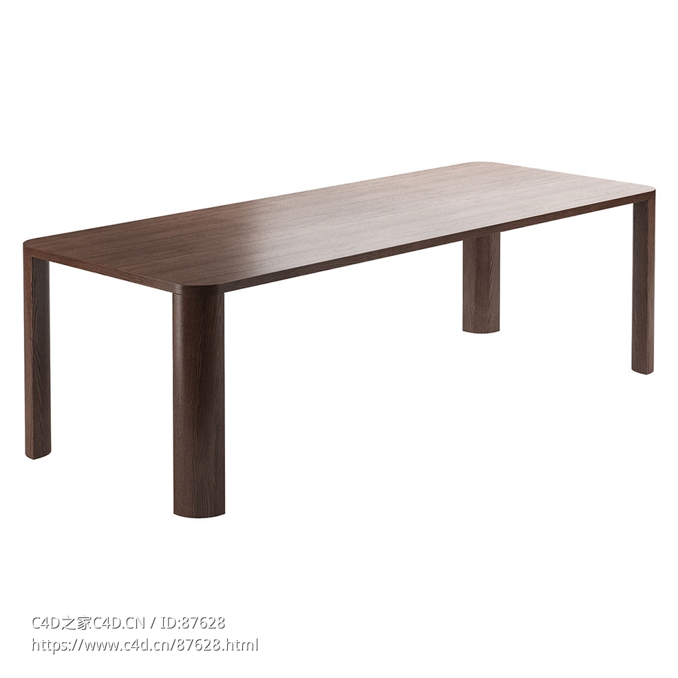 莫奇餐桌 (餐桌)3D模型素材下载Moci Dining Table by Asplund