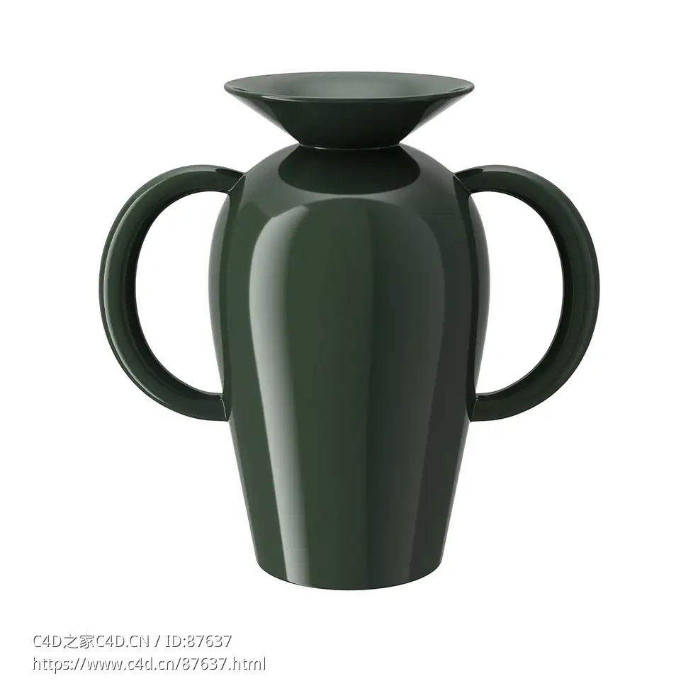 经典花瓶&Tradition装饰花瓶(小)3D模型素材下载Momento Vase JH41 by &Tradition - C4D之家 - 1904.jpg