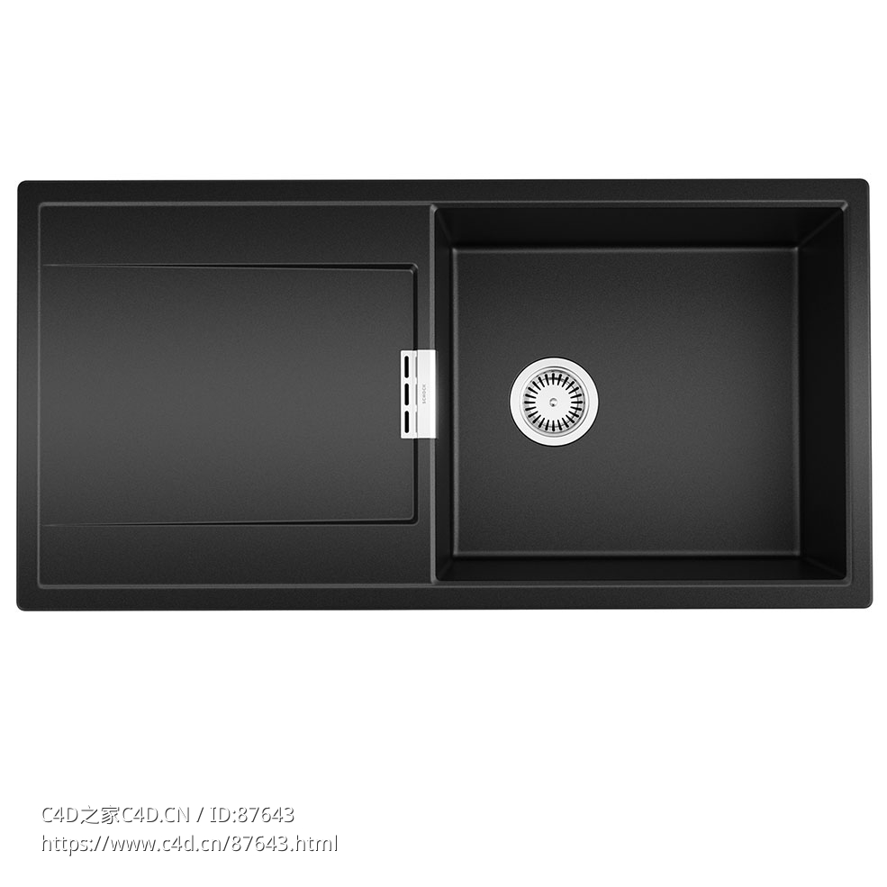 单槽D-100L厨房水槽Schock厨具3D模型素材下载Mono D-100L Kitchen Sink by Schock - C4D之家 - 1910.jpg