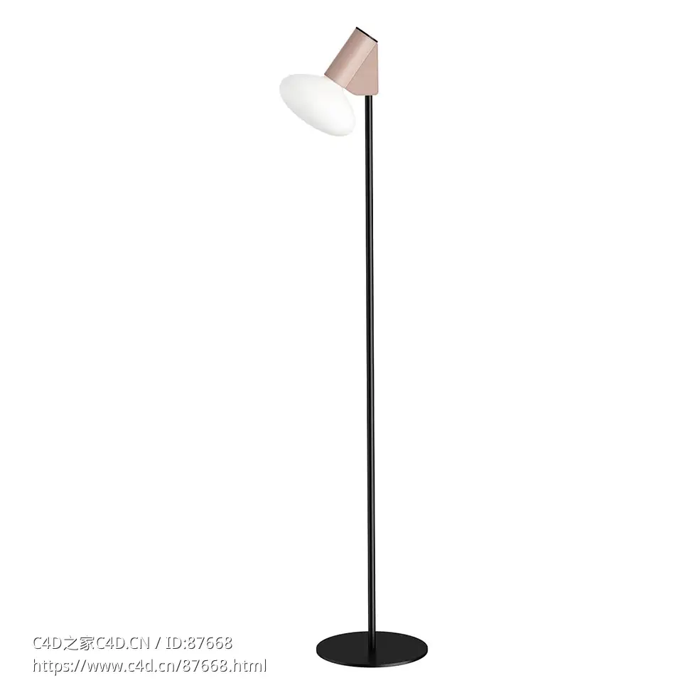 杯子F落地灯Midj照明灯具3D模型素材下载Mug F Floor Lamp by Midj