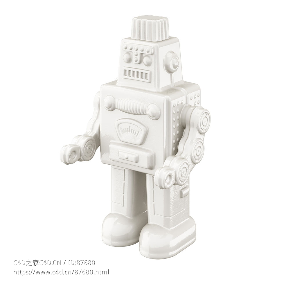 我的机器人装饰品Seletti摆件3D模型素材下载My Robot Decorative Object by Seletti