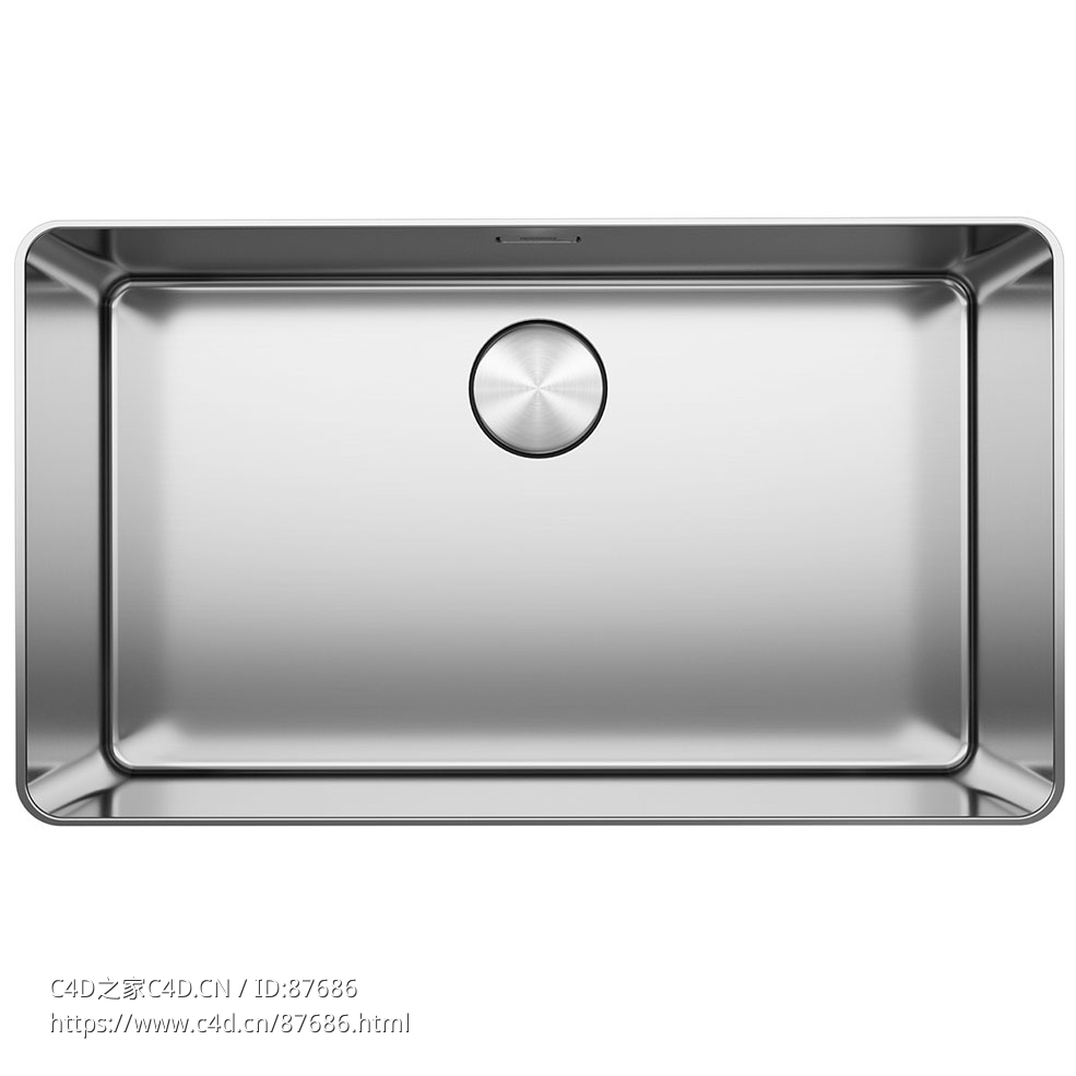 神话系列Myx 210 55-70水槽Franke厨具3D模型素材下载Mythos Myx 210 55-70 Kitchen Si