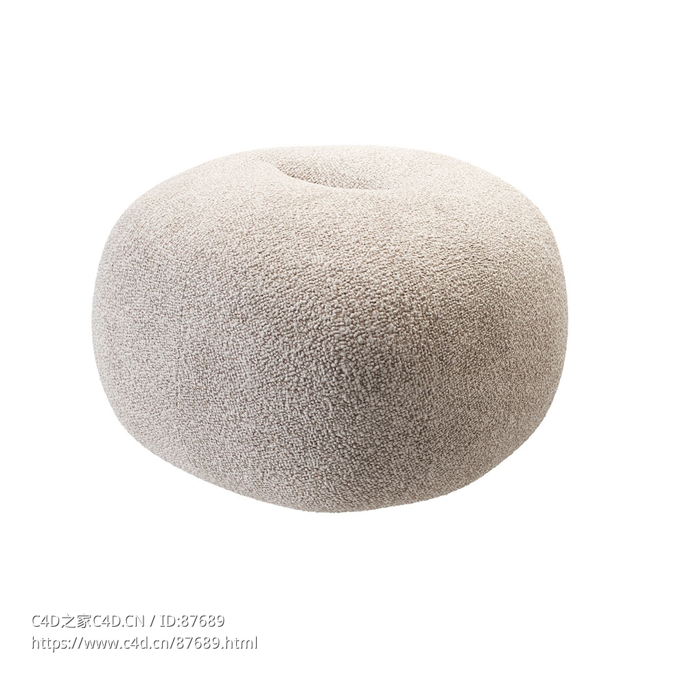 娜娜脚凳Freifrau凳子3D模型素材下载Nana Footstool Pouf by Freifrau - C4D之家 - 1956.jpg