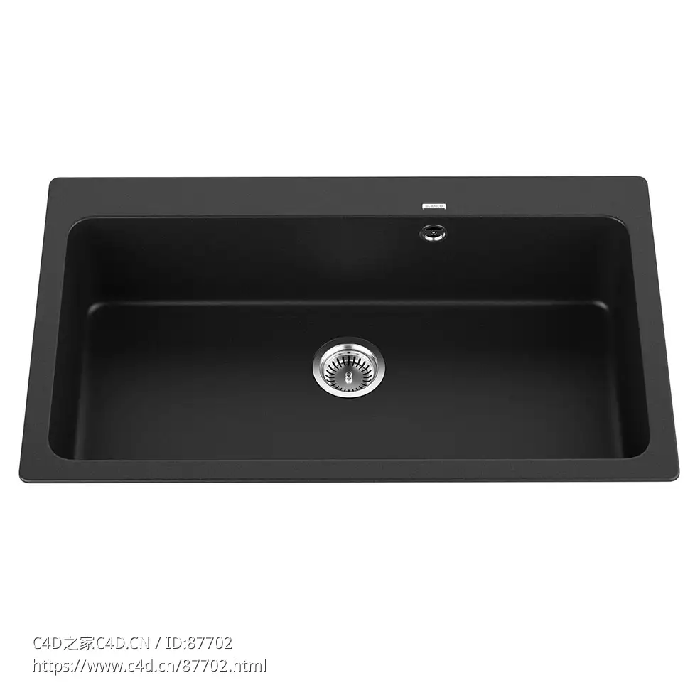 娜雅9XL厨房水槽Blanco厨具3D模型素材下载Naya 9 XL Kitchen Sink by Blanco