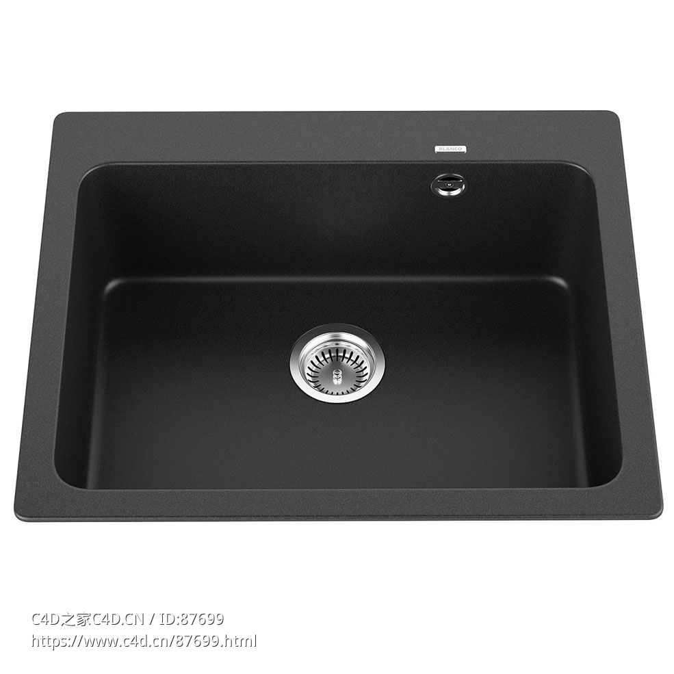 娜雅6厨房水槽Blanco厨具3D模型素材下载Naya 6 Kitchen Sink by Blanco