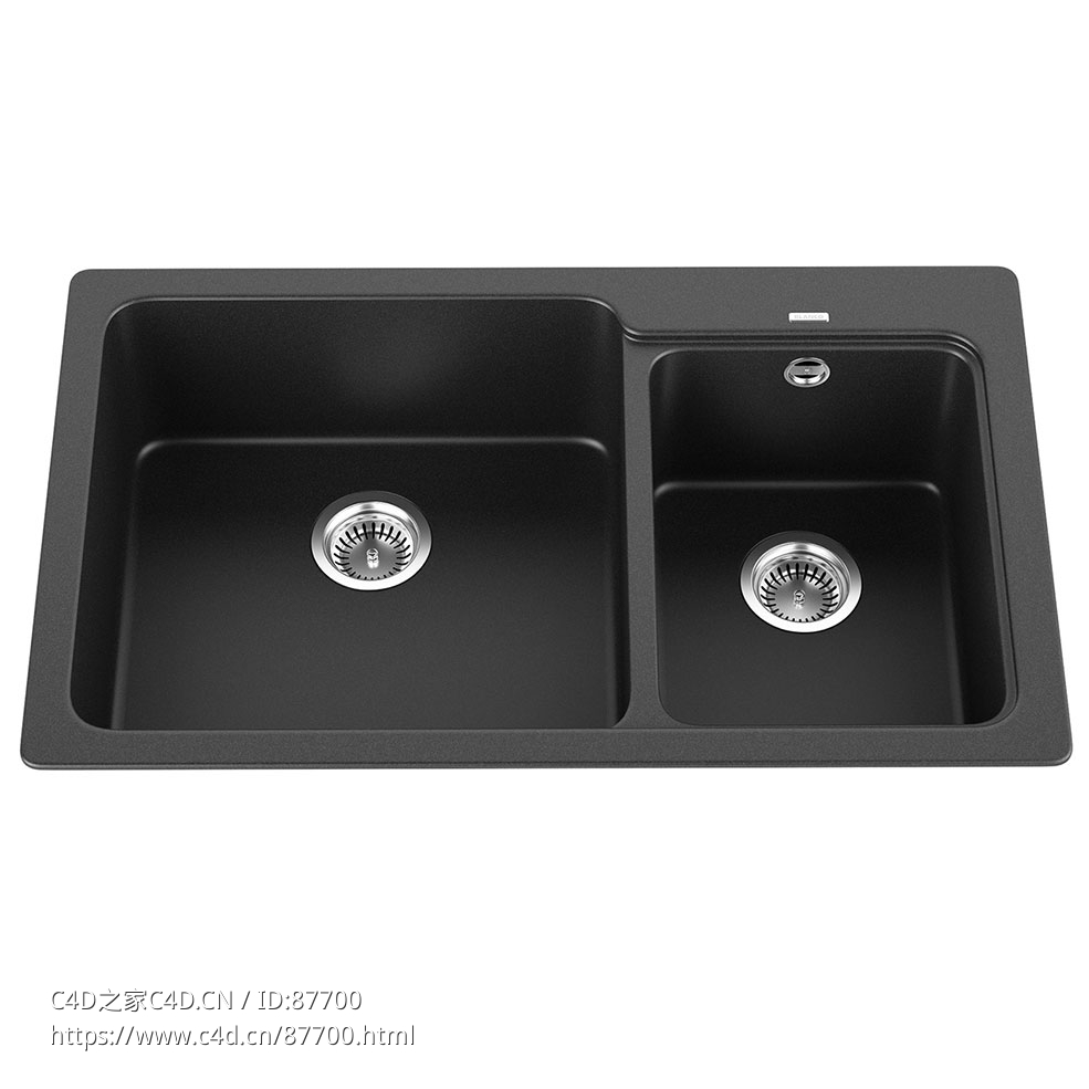 娜雅8厨房水槽Blanco厨具3D模型素材下载Naya 8 Kitchen Sink by Blanco