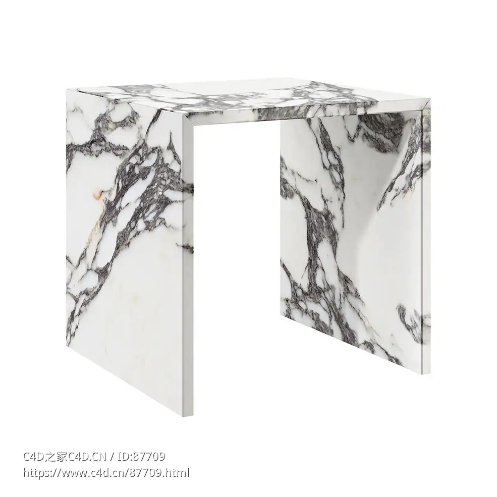 尼禄边几Set In Stone家具3D模型素材下载Nero Side Table by Set In Stone