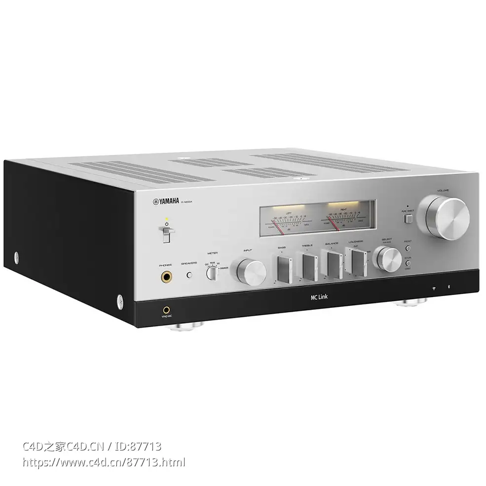 R-N2000A网络接收器银色版雅马哈音响3D模型素材下载Network Receiver R-N2000A Silver