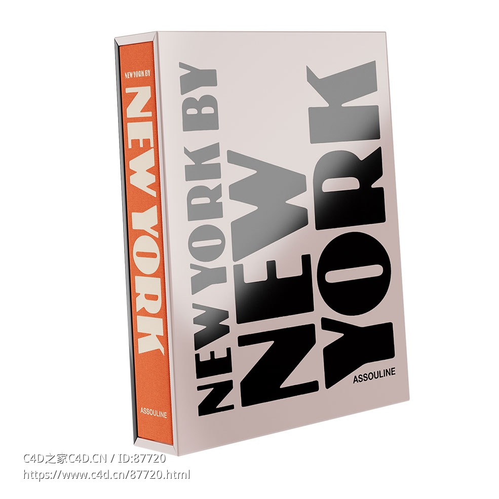 纽约之书Assouline图书3D模型素材下载New York by New York Book by Assouline