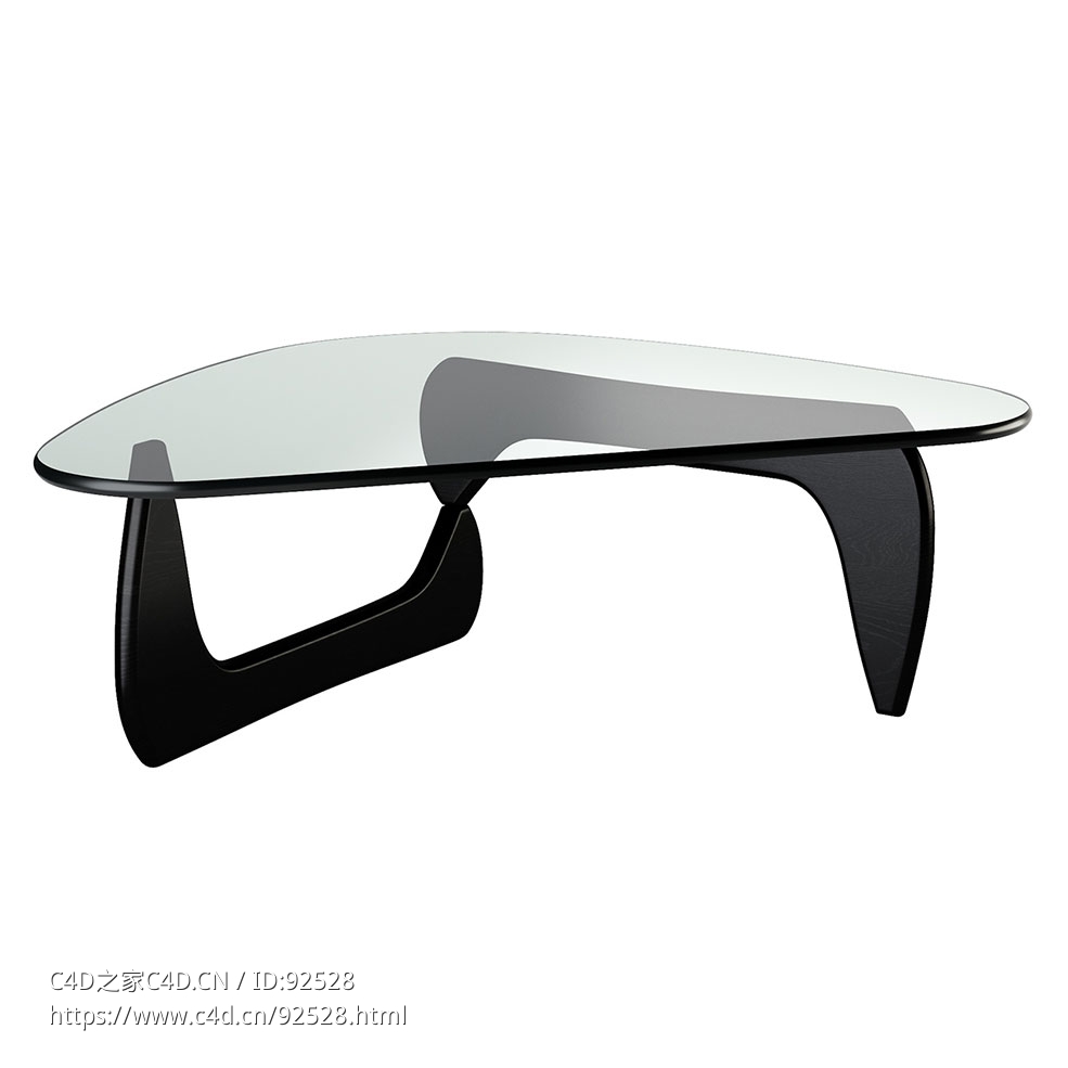 Vitra出品野口勇设计师茶几3D模型素材下载Noguchi Coffee Table by Vitra