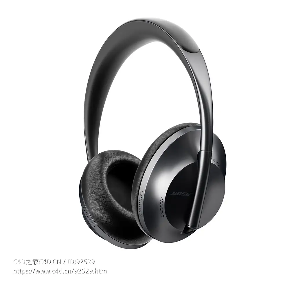 Bose 700系列黑色降噪耳机3D模型素材下载Noise Cancelling Headphones 700 Black by B