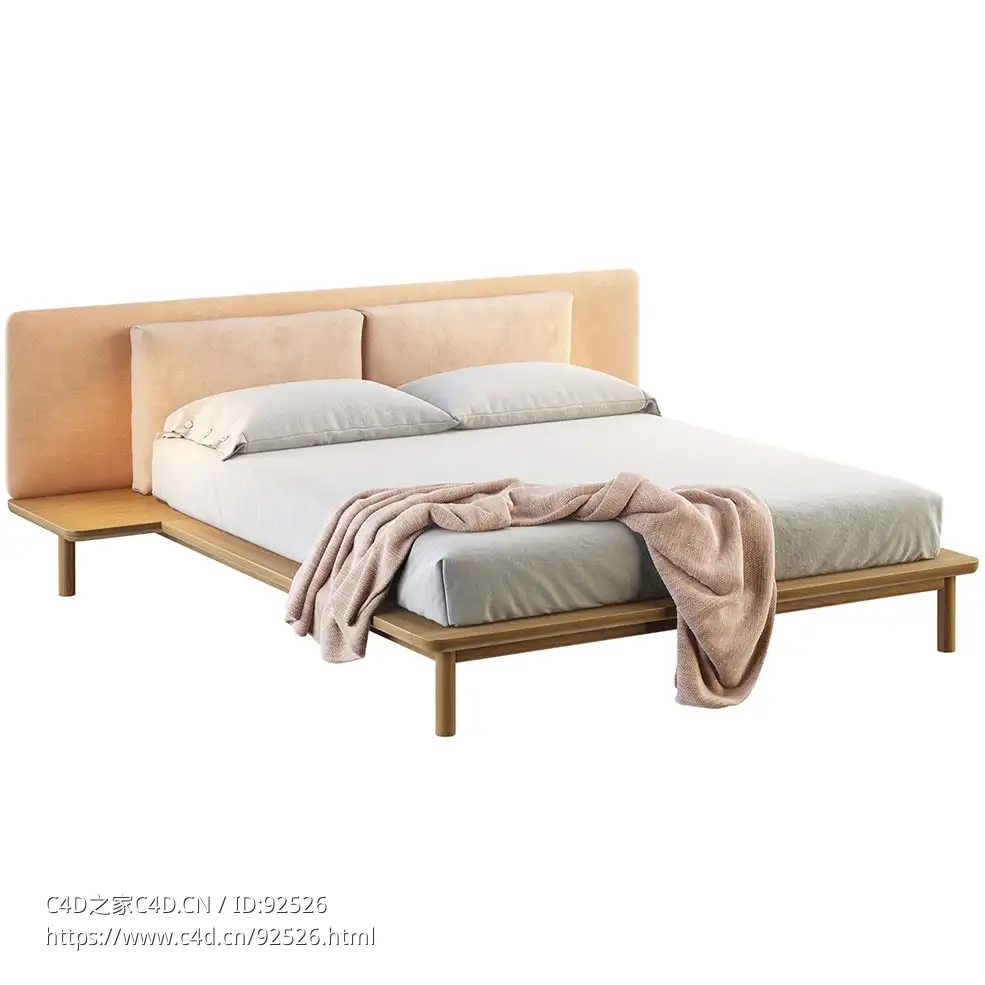 Auping Noble系列豪华床垫3D模型素材下载Noble Bed by Auping