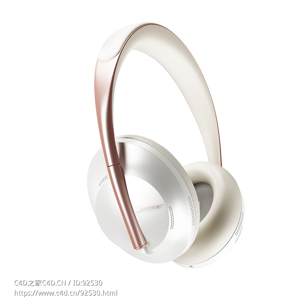 Bose 700系列皂石白降噪耳机3D模型素材下载Noise Cancelling Headphones 700 Soapston