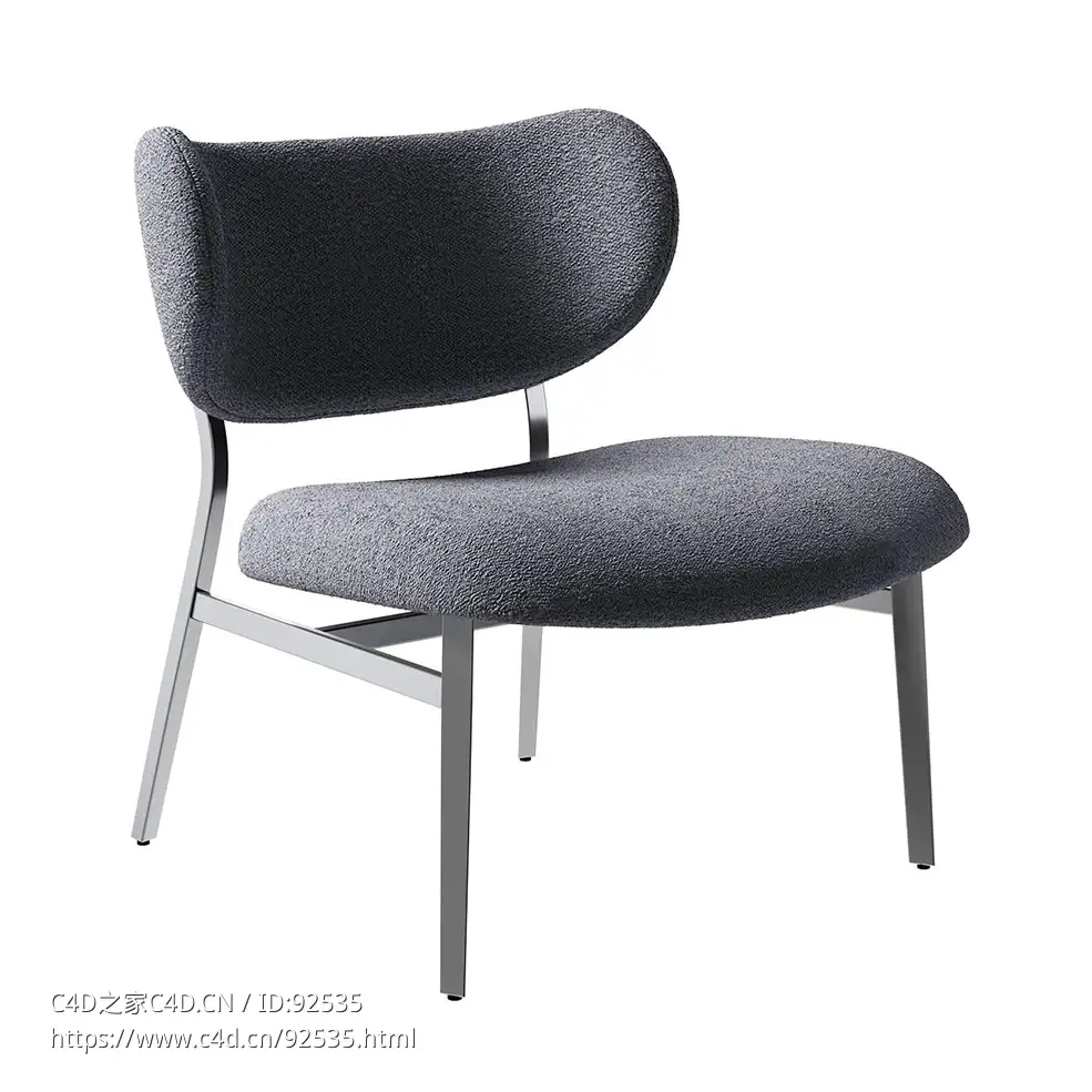 Bonaldo设计师休闲椅3D模型素材下载Noor Lounge Chair by Bonaldo
