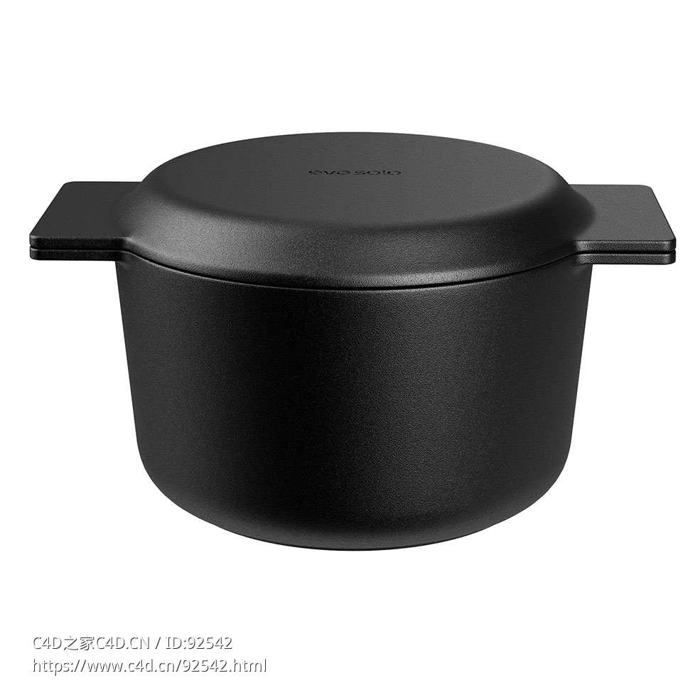 Eva Solo北欧厨房汤锅3D模型素材下载Nordic Kitchen Pot by Eva Solo