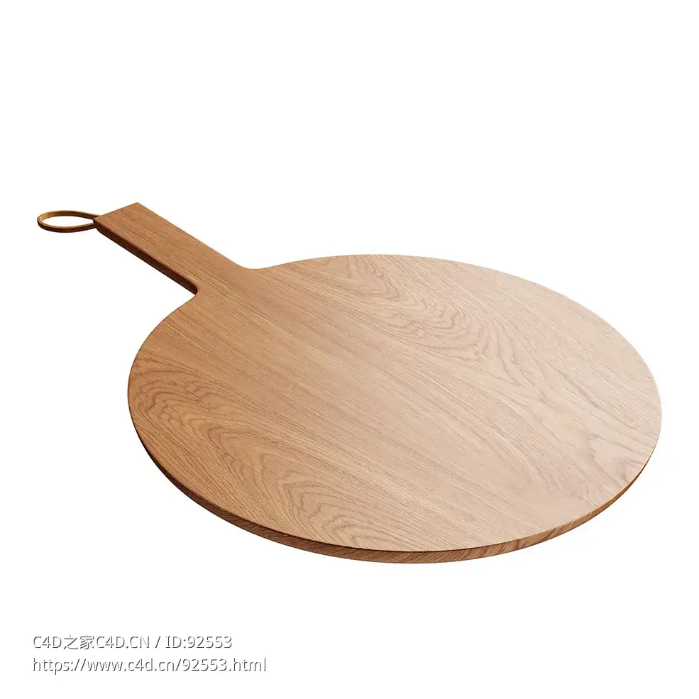 Eva Solo北欧厨房木质托盘3D模型素材下载Nordic Kitchen Wooden Board by Eva Solo