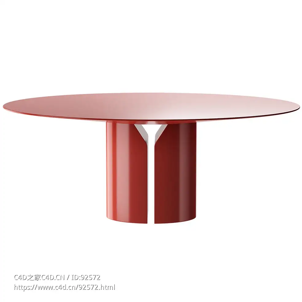 MDF Italia椭圆形餐桌3D模型素材下载NVL Oval Table by MDF Italia